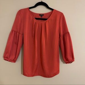 Talbots popover deep coral size 10